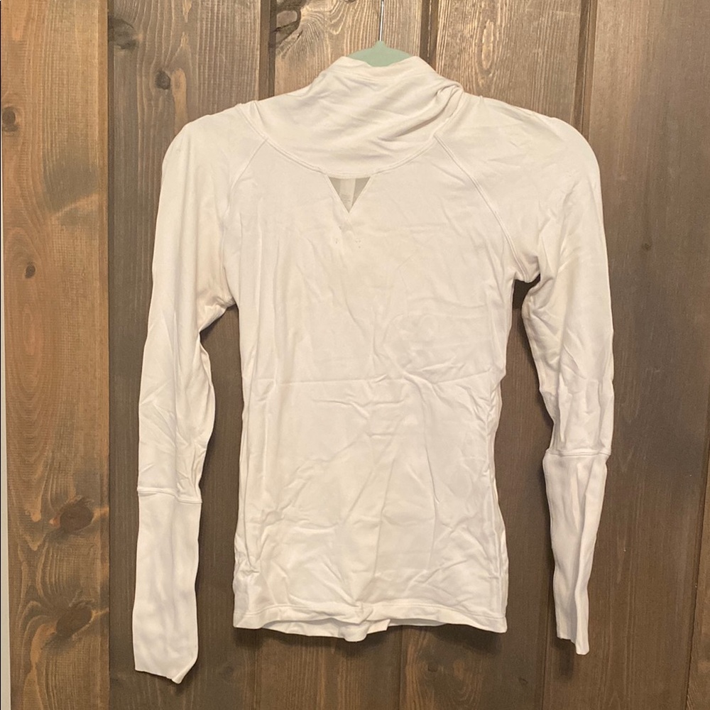 Lululemon White Long Sleeve Top